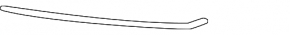 Right front bumper grille molding for Porsche Panamera 17-23 Sport