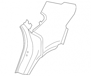 Quarter wing rear left Porsche Cayenne 19-26