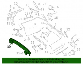 Mercedes W213 E 17-23 rear bumper reinforcement rusty