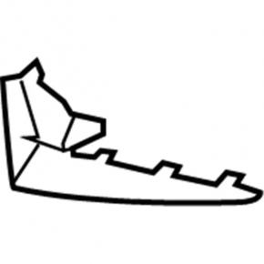 Rear bumper mudguard left Ford Fiesta 14-19 rest 4d