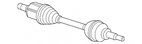 Drive axle shaft front right Chevrolet Cruze 11-15 1.4t, 1.8 automatic transmission usa