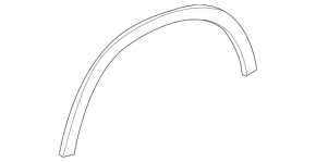 Rear right wing arch trim Mercedes GLA 15-20