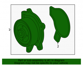 Water pump Lexus NX200t NX300 15-21
