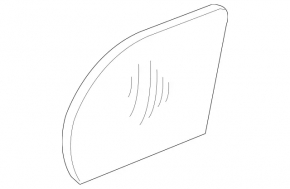 Right mirror element for Mercedes W211 E350