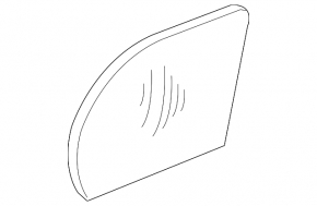 Right mirror element for Mercedes W211 E350