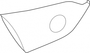Inner tailgate light left Infiniti Q50 18-24