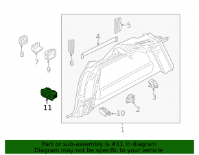 Polestar 2 21- Tailgate Closing Button with Lock