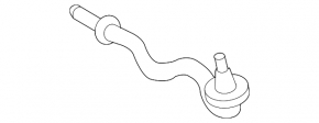Left steering tip for BMW X3 E83 03-10