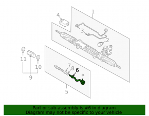 Left steering tip for BMW X3 E83 03-10