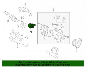Right steering column switch for Honda CRV 12-13
