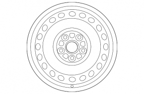 Iron disk R16x6.5J 5×114.3 Toyota Camry v70 18-20