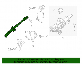 Steering cardan shaft Toyota Rav4 19-