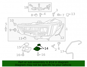 Headlight control unit Led Audi Q7 16-