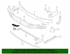 Bracket for washer reservoir BMW X1 F48 16-22