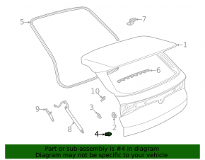 Left tailgate bumper Volkswagen ID.4 21-23
