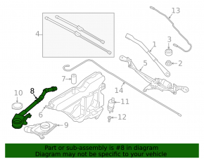 BMW 3 G20 19 washer reservoir neck - without cap