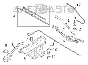BMW 3 G20 19 washer reservoir neck - without cap
