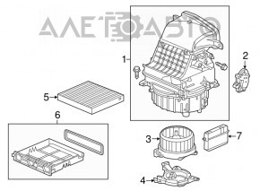 Heater Fan Motor Acura MDX 14-20