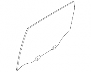 Glass door rear left Nissan Versa Note 13-19