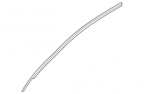 Door molding upper front left Hyundai Elantra 21-23 black