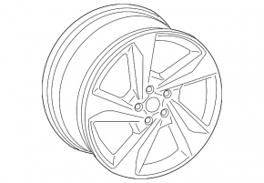 Wheel disk R19 x 8.5J Audi Q3 83A 19-25 curb