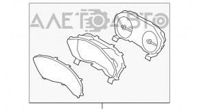 Instrument cluster Subaru Impreza 17- GK 33k scratch