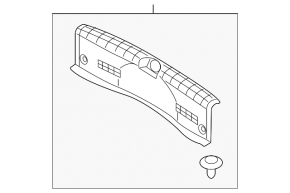 Hyundai Sonata 16-17 hybrid trunk opening trim