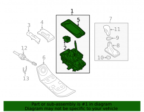 Gearbox shifter Audi A4 B8 08-12 dorest FWD