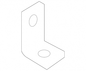 Left tailgate electric motor bracket Audi Q5 8R 09-17