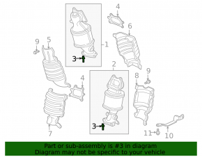 07-13 Acura MDX catalytic converter downpipe
