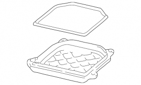 Left ignition unit cover for Toyota Prius 2009-2010