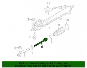 Steering rod left Porsche Panamera 10-16