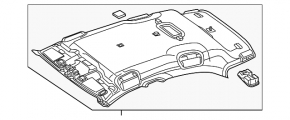 Mercedes GLA 15-20 headlining under sunroof black, creased, for cleaning