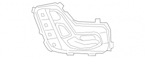 Seat control with memory front right Mercedes W213 E 17-23