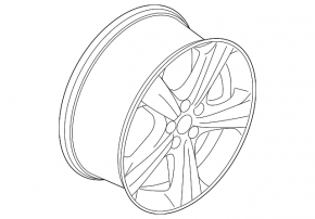 Wheel disk R18 Lincoln MKC 15-19 type 3, curb