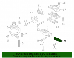 Automatic transmission bracket lower Ford Edge 15-18 3.5