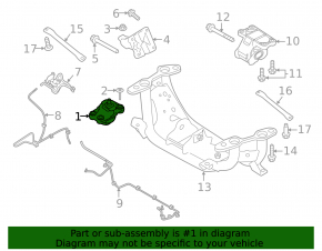 Front left engine mount Land Rover Discovery 17-20 3.0d