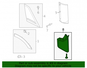 Mudguards rear set 2pcs Ford Bronco Sport 21-25 type 2