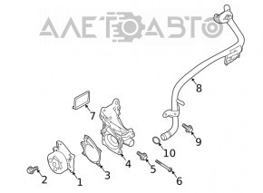 Thermostat housing Infiniti QX50 19-25