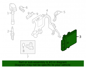 ECU Engine Computer Nissan Maxima A36 16-18 3.5 NEC023-188