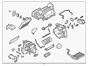 Heater assembly Nissan Leaf 13-17 with heating element