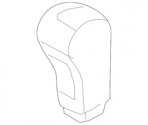 Hyundai Santa FE Sport 13-16 black leather gear knob with scratches
