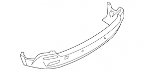 Bare rear bumper BMW X5 E70 07-10 prerest