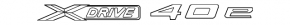 Emblem inscription Xdrive 40e door front left BMW X5 F15 16-18 plug-in