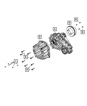 Transfer case assembly Dodge Durango 11-13 without low range
