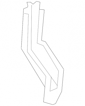 Lower reinforcement for the left wing apron for a Toyota Camry v40 07-11