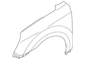 Front left fender Subaru Legacy 10-14