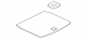 Trunk floor VW Golf 15-19 5d black