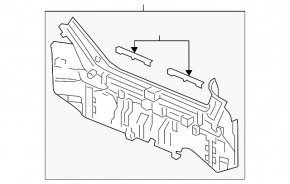 Honda Clarity 18-21 USA rear panel on the body, graphite