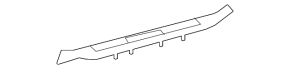 Door sill trim inner front left Lexus RX350 RX450h 16-22 brown with chrome, without backlight, scratches